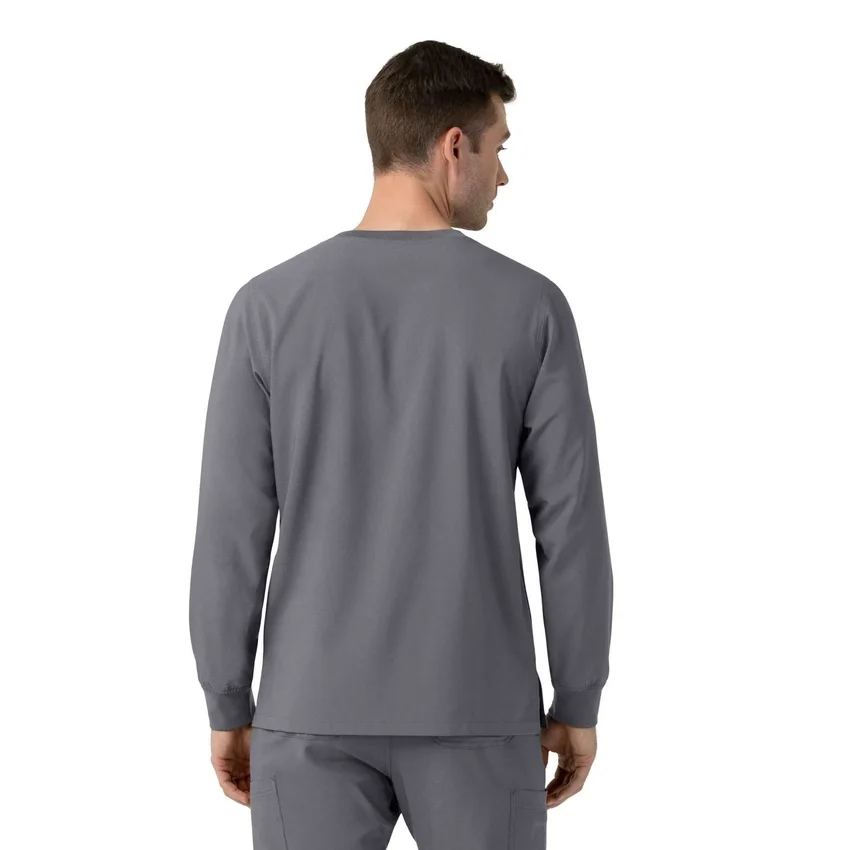 Force Cross-Flex Crew Neck Long Sleeve Scrub Top