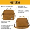 Insulated 12 Can Two Compartment Lunch Cooler