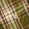 Loose Fit Heavyweight Flannel Long-Sleeve Plaid Shirt