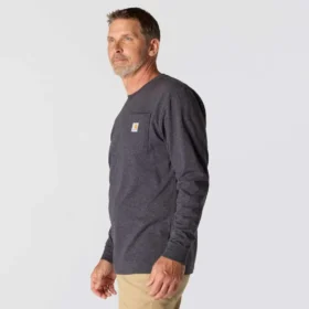 Men’s Dearborn Loose Fit Heavyweight Long Sleeve Pocket T-Shirt