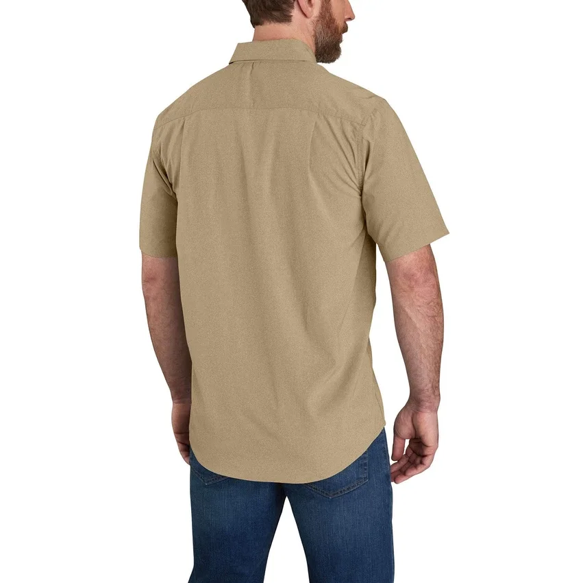 Men's Force Sun Defender™ Chambray Relaxed Fit Short Sleeve Shirt - Sun Protection Shirts