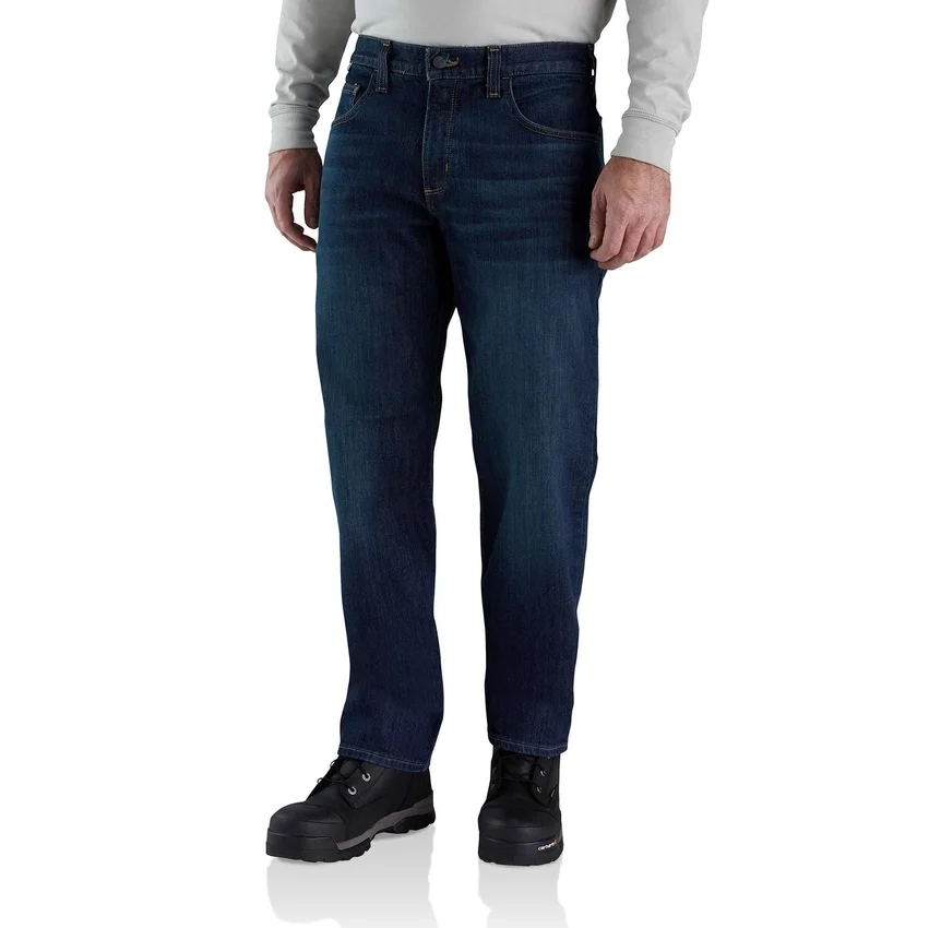 Men's Fr Relaxed Fit Straight Leg Rugged Flex™ Jeans - Flame Resistant Jeans