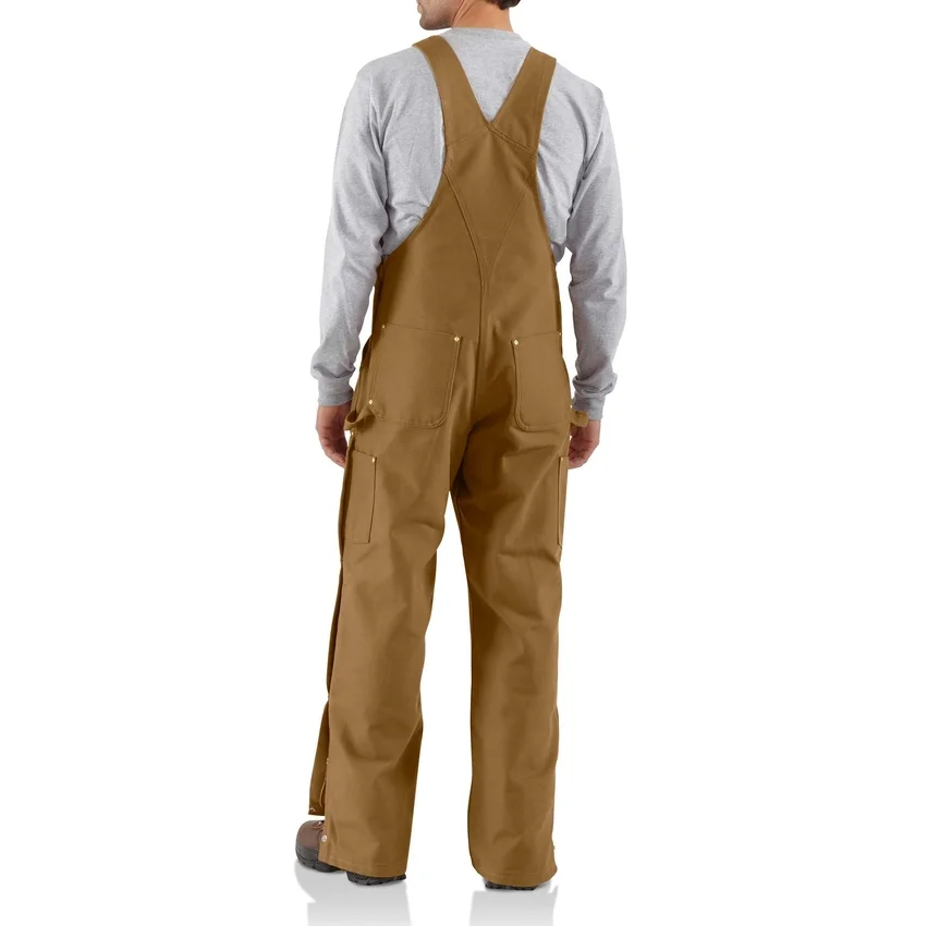 Men's Loose Fit Firm Duck Bib Overalls