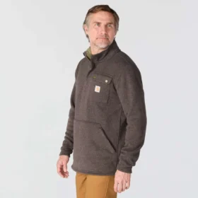 Men’s Relaxed Fit Quarter Zip Fleece Pullover