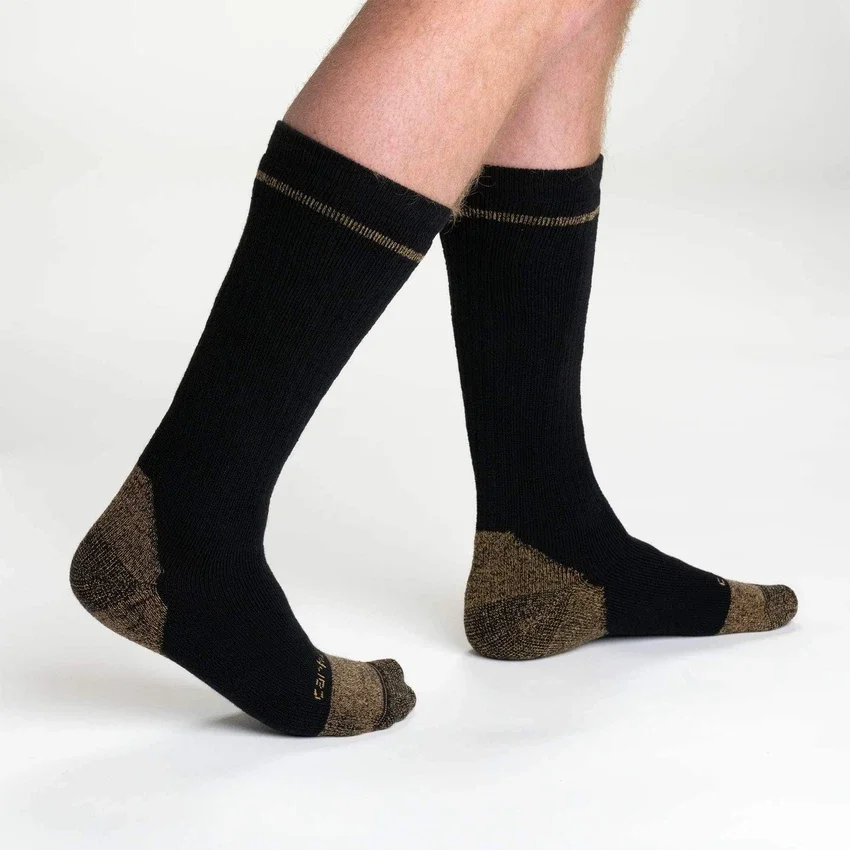 Midweight Cotton Blend Steel Toe Boot Sock 2-Pack