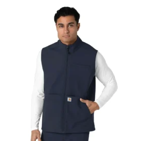 Rugged Flex® Men's Bonded Fleece Scrub Vest