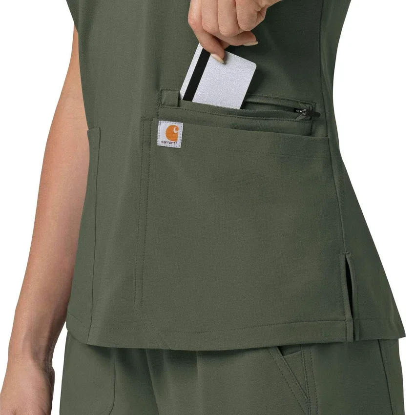 Women's Force Cross-Flex Flex Panel V-Neck Scrub Top