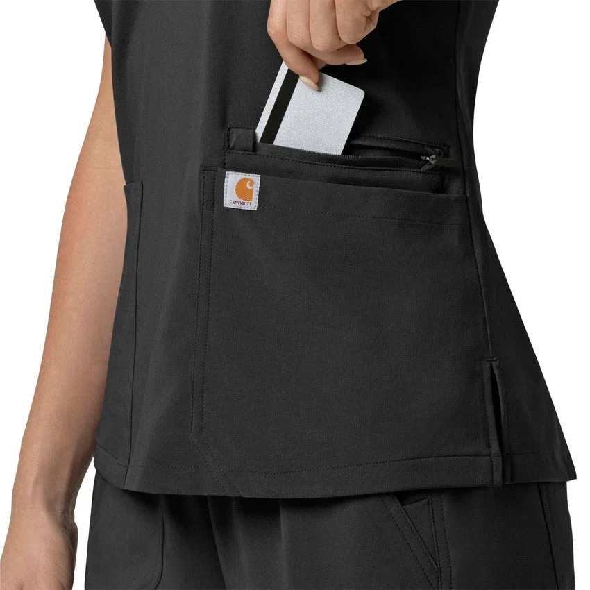 Women's Force Cross-Flex Flex Panel V-Neck Scrub Top