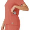 Women's Force Cross-Flex Knit Panel Scrub Top