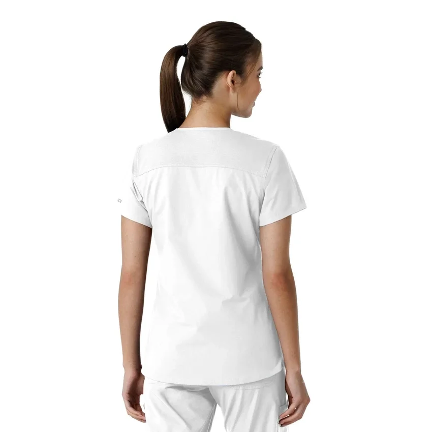Women's Force Essentials V-Neck Knit Panel Scrub Top
