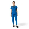 Women's Force Essentials V-Neck Knit Panel Scrub Top