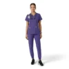 Women's Force Essentials V-Neck Knit Panel Scrub Top