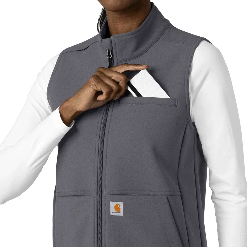 Women's Rugged Flex® Bonded Fleece Scrub Vest